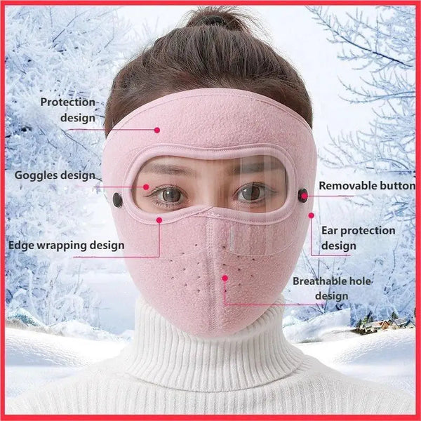 FrostSchutz™ Warme Fleece-Gesichtsmaske mit Visier