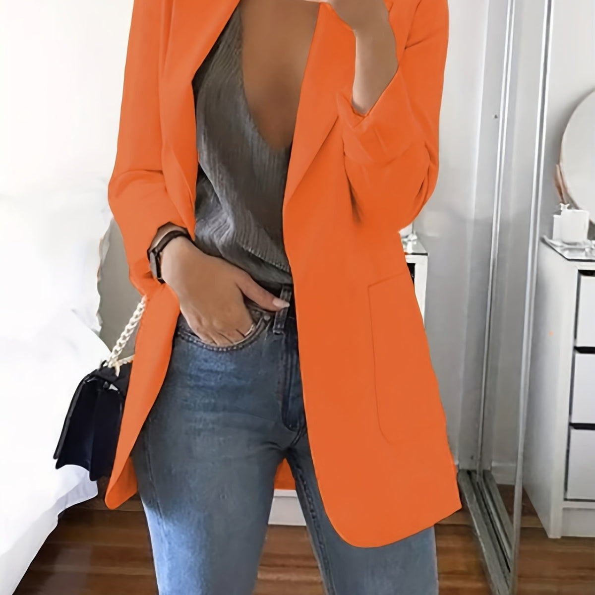 Lyra™ Lässiger Blazer in Übergröße