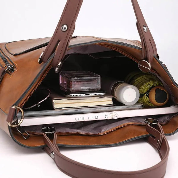 Damen Handtasche & Umhängetasche wasserdicht | Geräumig mit Fächern für Alltag & Reisen | 2-in-1 Trageweise, robust & langlebig