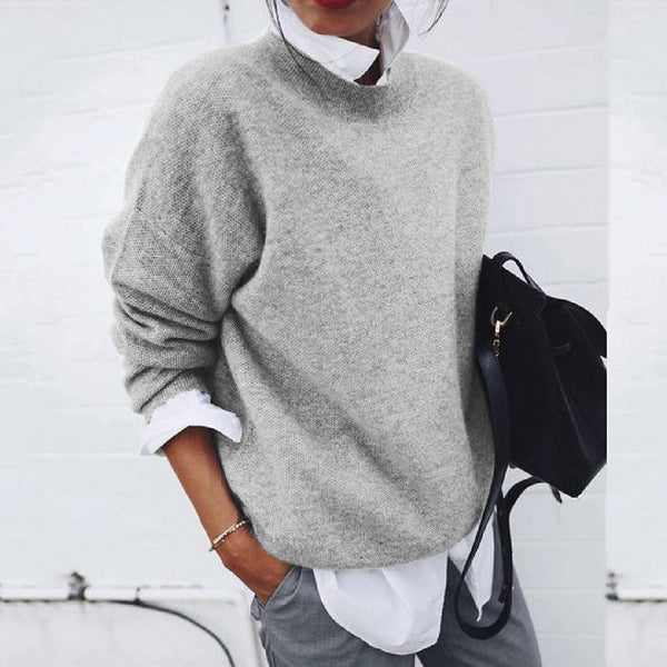 Damen Feinstrick-Pullover weich & warm | leicht taillierter Regular Fit | eleganter Strick für Alltag, Büro & Dinner