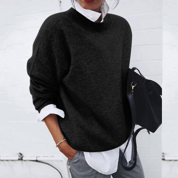 Damen Feinstrick-Pullover weich & warm | leicht taillierter Regular Fit | eleganter Strick für Alltag, Büro & Dinner