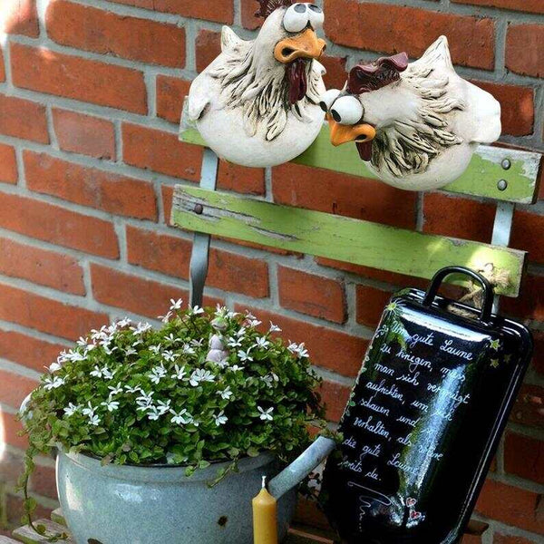1+1 GRATIS | ChickenDeko - Garten Großäugige Hühnerstatuen