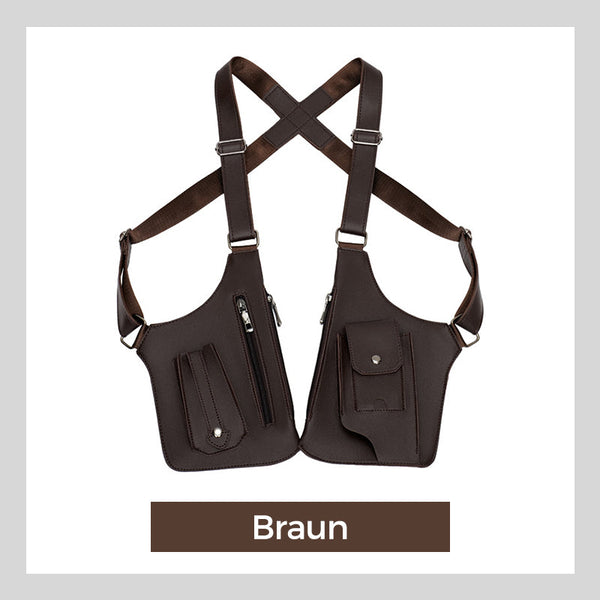 Diebstahlsichere Outdoor-Unterarm-Schultertasche für Herren
