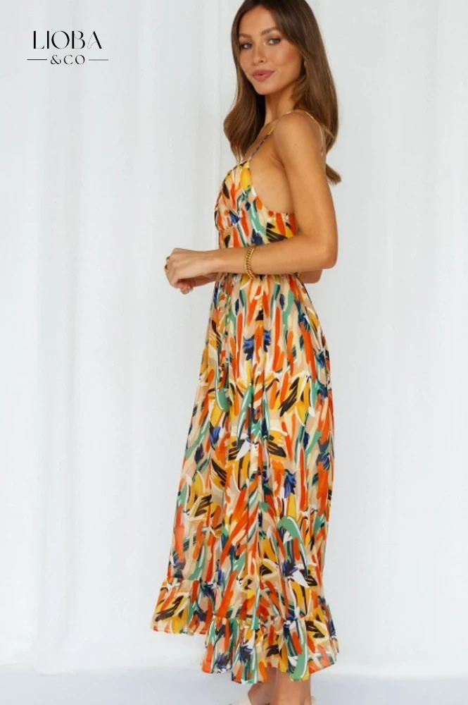 Aadhya™ | FARBENFROHES SOMMERKLEID