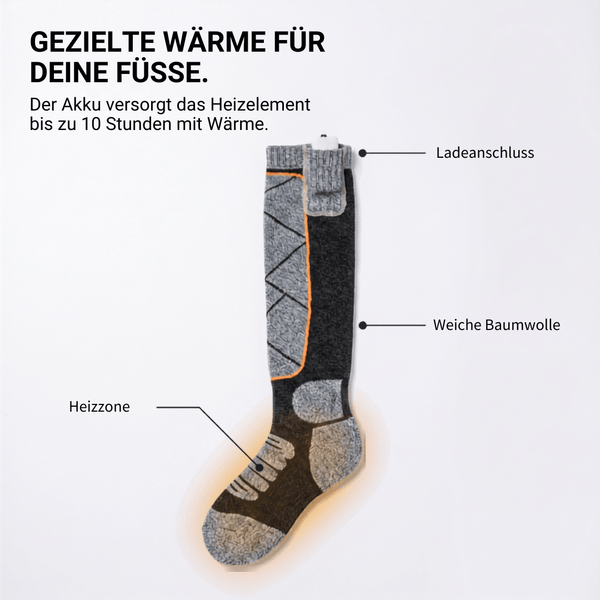 FußWärme™ Thermo-Heizsocken für kalte Wintertage