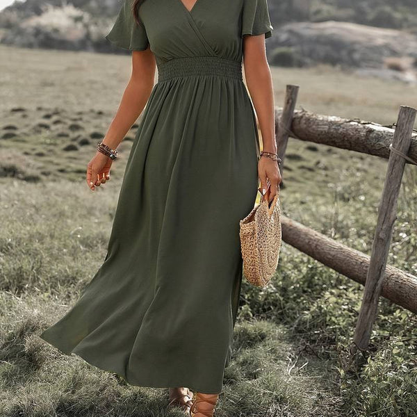 Ramira | Charmantes Kragendetail Damenkleid