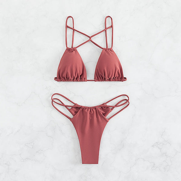 Isadora™ - Cross String Bikini Set