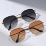 2 Paar Mode Brille mit Metall Rahmen