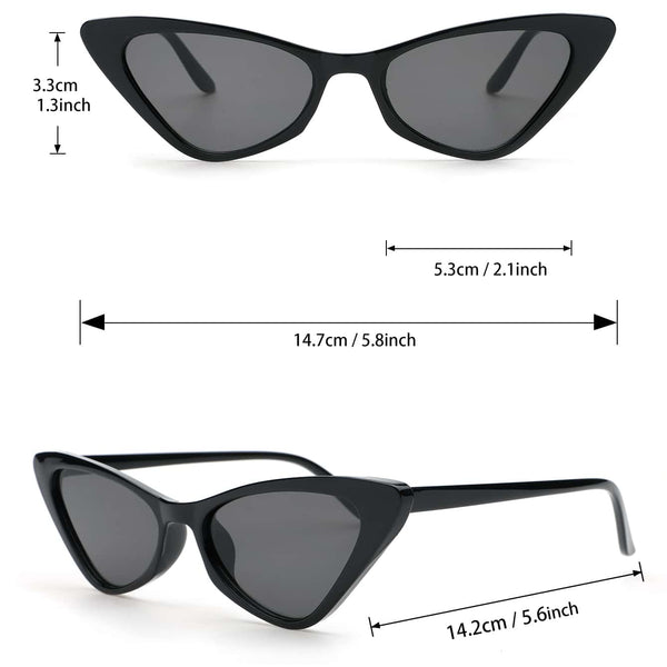 2 Paar Katzenaugen Sonnenbrille