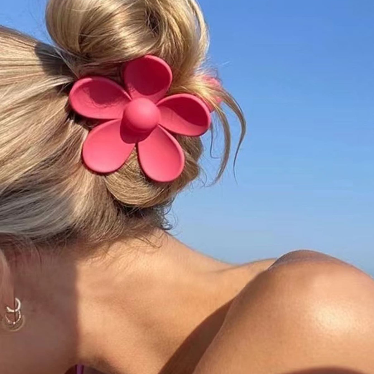 Haarklammer mit Blume Design