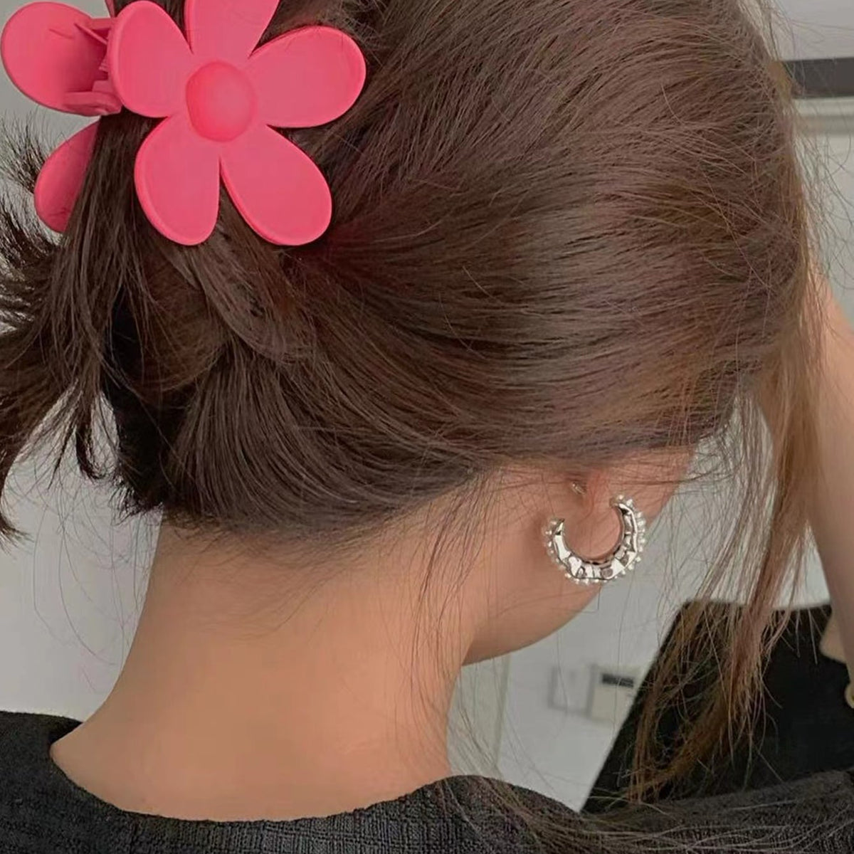 Haarklammer mit Blume Design