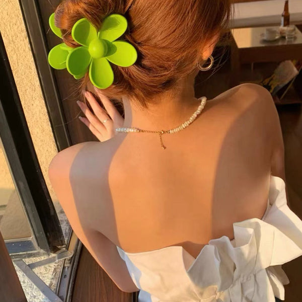 Haarklammer mit Blume Design