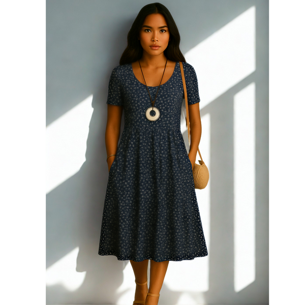 Hanna™ - Wunderschönes Midi-Kleid