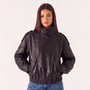 LederLuxe™ Vegane Oversize-Lederjacke