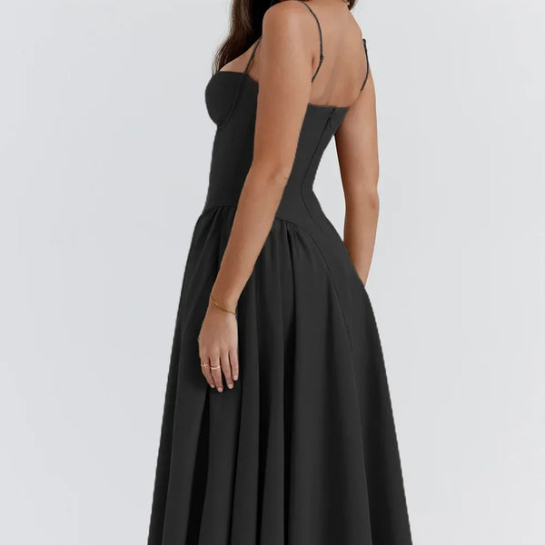 Vivi™ | Ärmelloses Midikleid mit Korsett-Passform