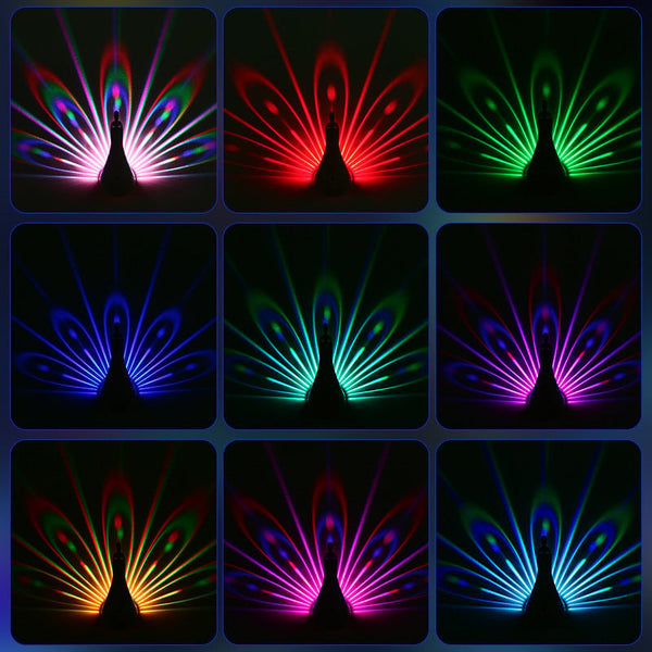 GlowFeather™ - Pfauen LED Projektionslicht