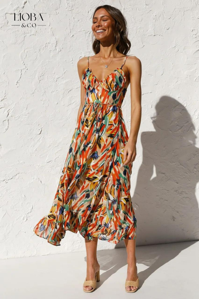 Aadhya™ | FARBENFROHES SOMMERKLEID