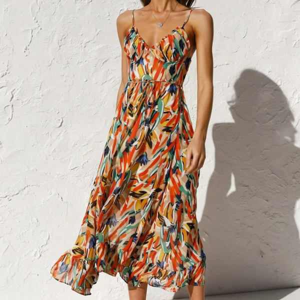 Aadhya™ | FARBENFROHES SOMMERKLEID