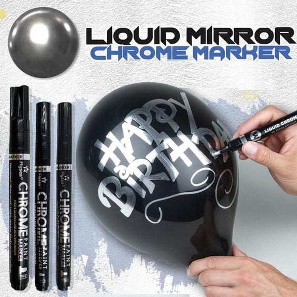 1+1 Gratis | ChromeInk™ Spiegelähnlicher Silbereffekt