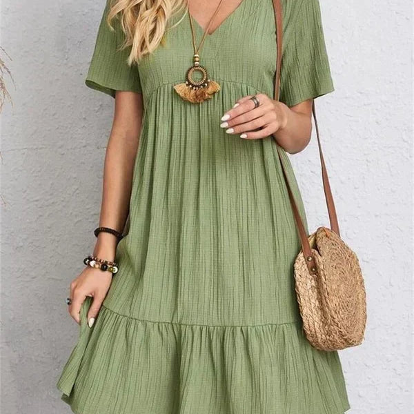 Lumie™ | Elegantes Retro Kleid mit V-Ausschnitt