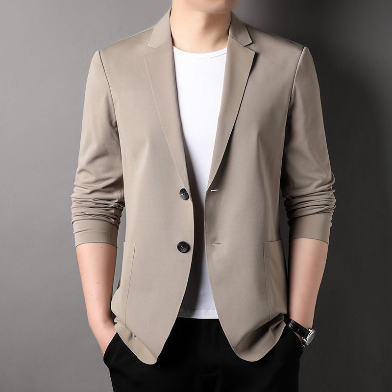 Herren Sommer Blazer leicht & atmungsaktiv | UV-Schutz & knitterfrei | Slim Fit Ein-Knopf Sakko