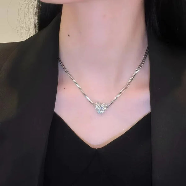 Magnetische Partner Halskette Herz Design | Symbolische Liebe Kette für Paare | Hypoallergener Schmuck