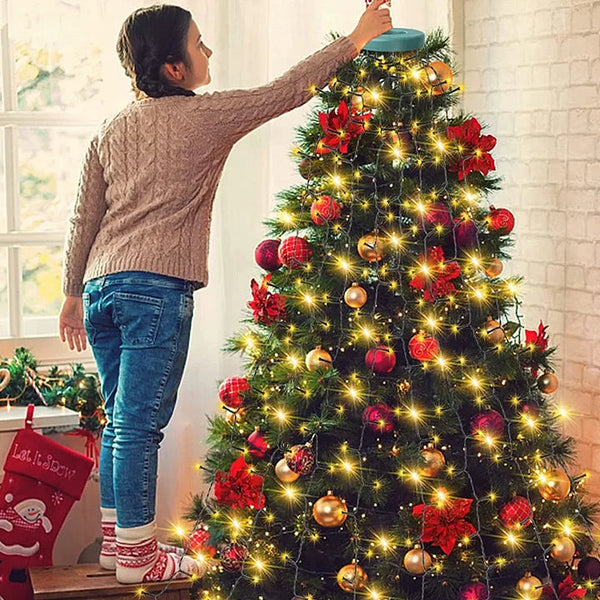 FrostLume™ Wasserfalllichter – mühelose Feiertagsmagie, die Ihren Baum wie nie zuvor erstrahlen lässt