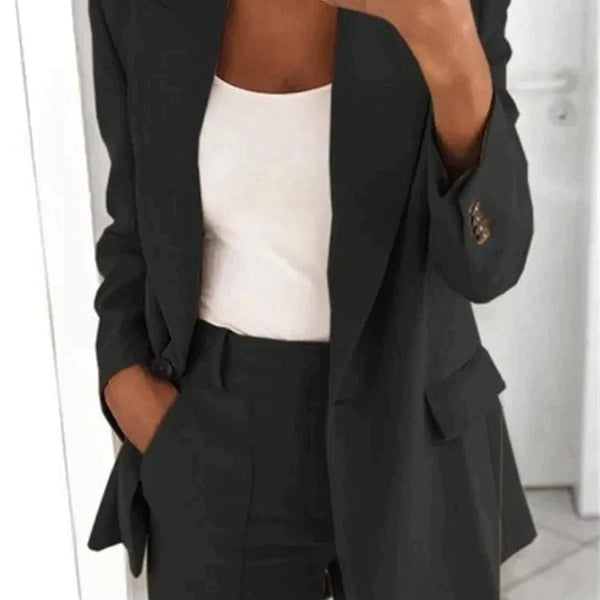 Damen 2-teiliges Blazer-Anzug Set | eleganter Business-Look | bequem & atmungsaktiv | mix & match | Büro & Anlass