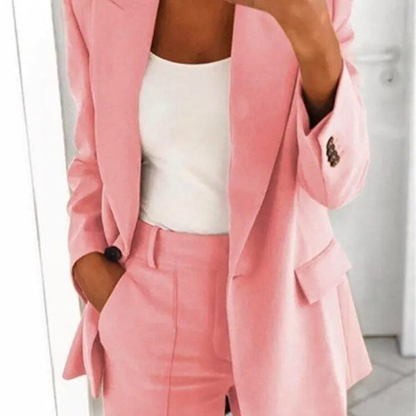 Damen 2-teiliges Blazer-Anzug Set | eleganter Business-Look | bequem & atmungsaktiv | mix & match | Büro & Anlass