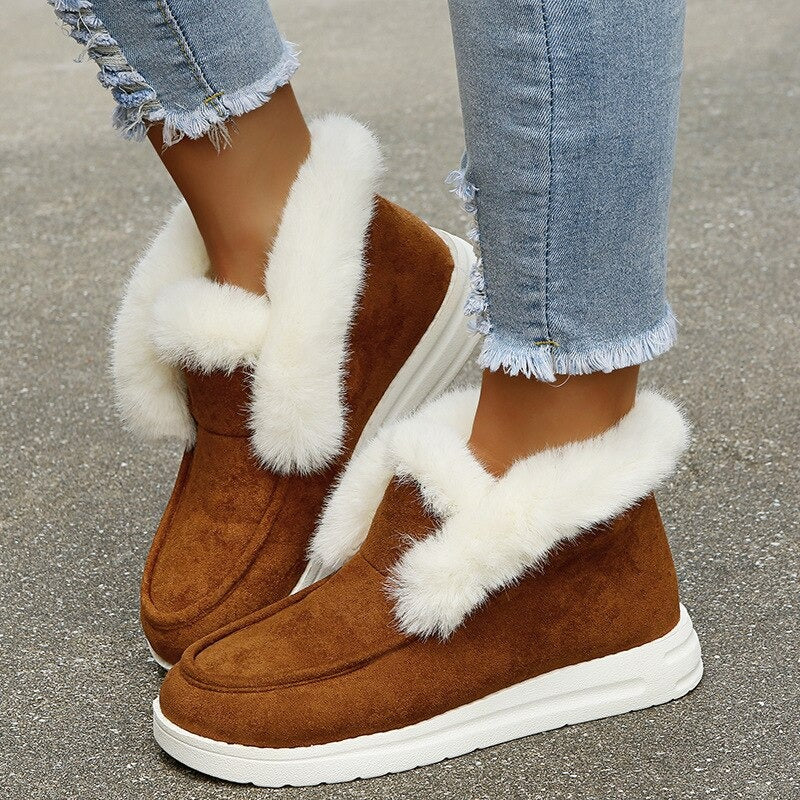 Jara™ Bequeme flauschige Stiefel