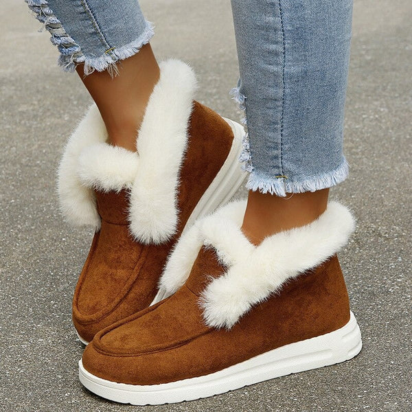 Jara™ Bequeme flauschige Stiefel
