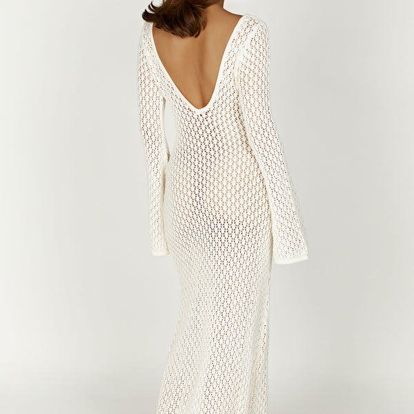 Lorettie | Elegantes weißes Kleid