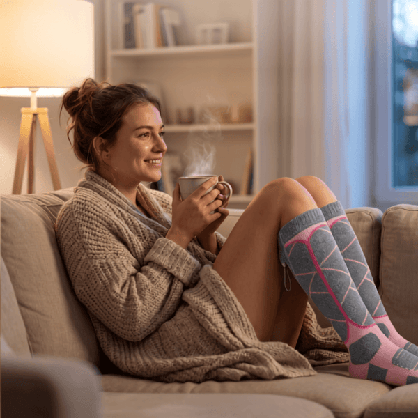 FußWärme™ Thermo-Heizsocken für kalte Wintertage