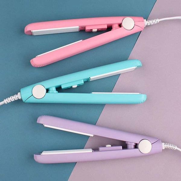 Mini Haarglätter & Lockenstab | 2-in-1 Stylinggerät | Kompakt & Schonend