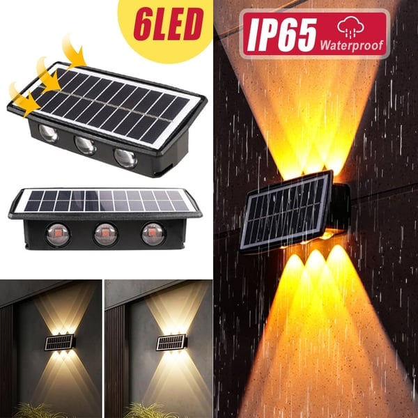 SunGlow™ - Solarbetriebene Wandleuchte