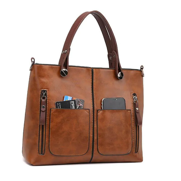 Damen Handtasche & Umhängetasche wasserdicht | Geräumig mit Fächern für Alltag & Reisen | 2-in-1 Trageweise, robust & langlebig