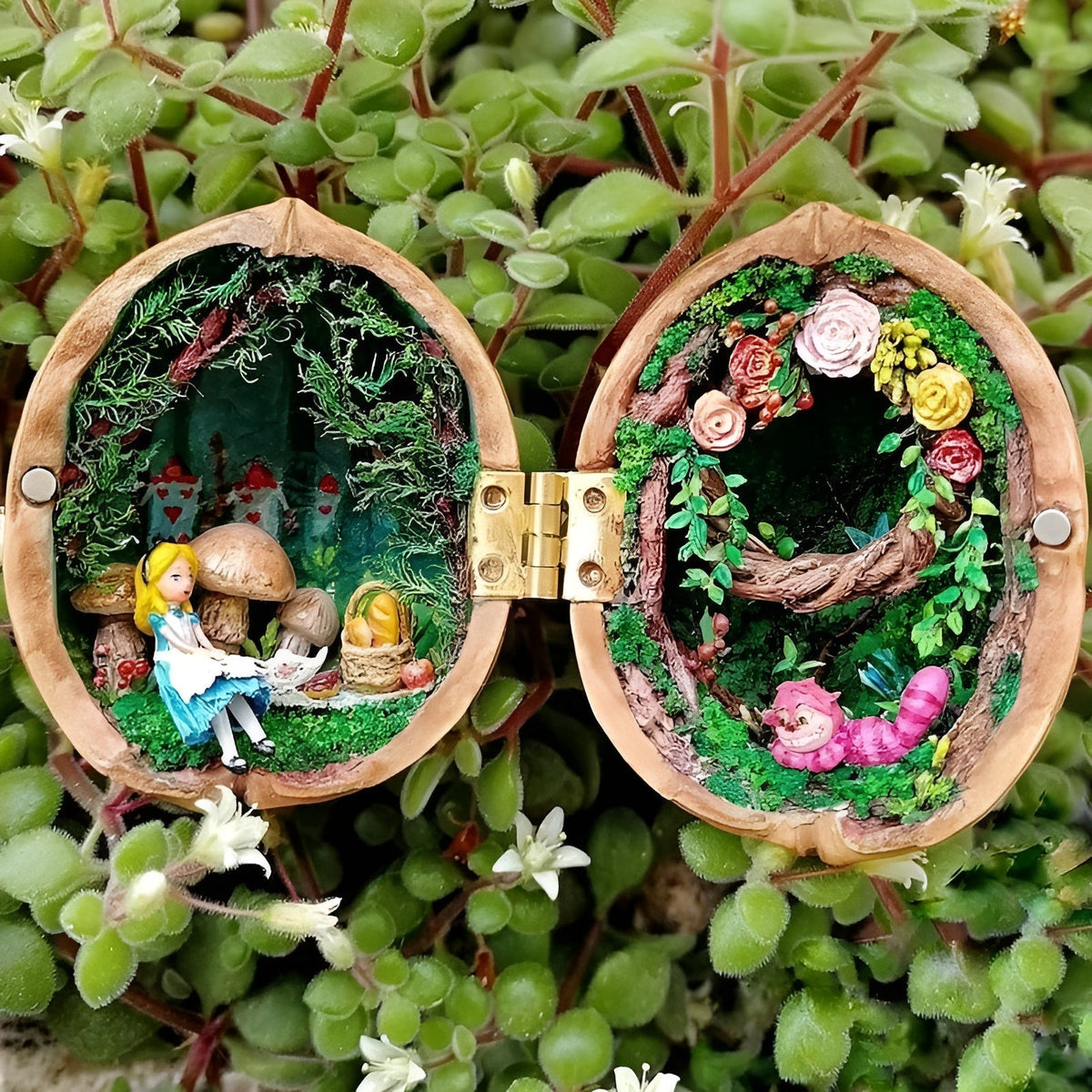 WalnutCharm - Handgemachtes Walnussschalen-Puppenhaus | 50% RABATT