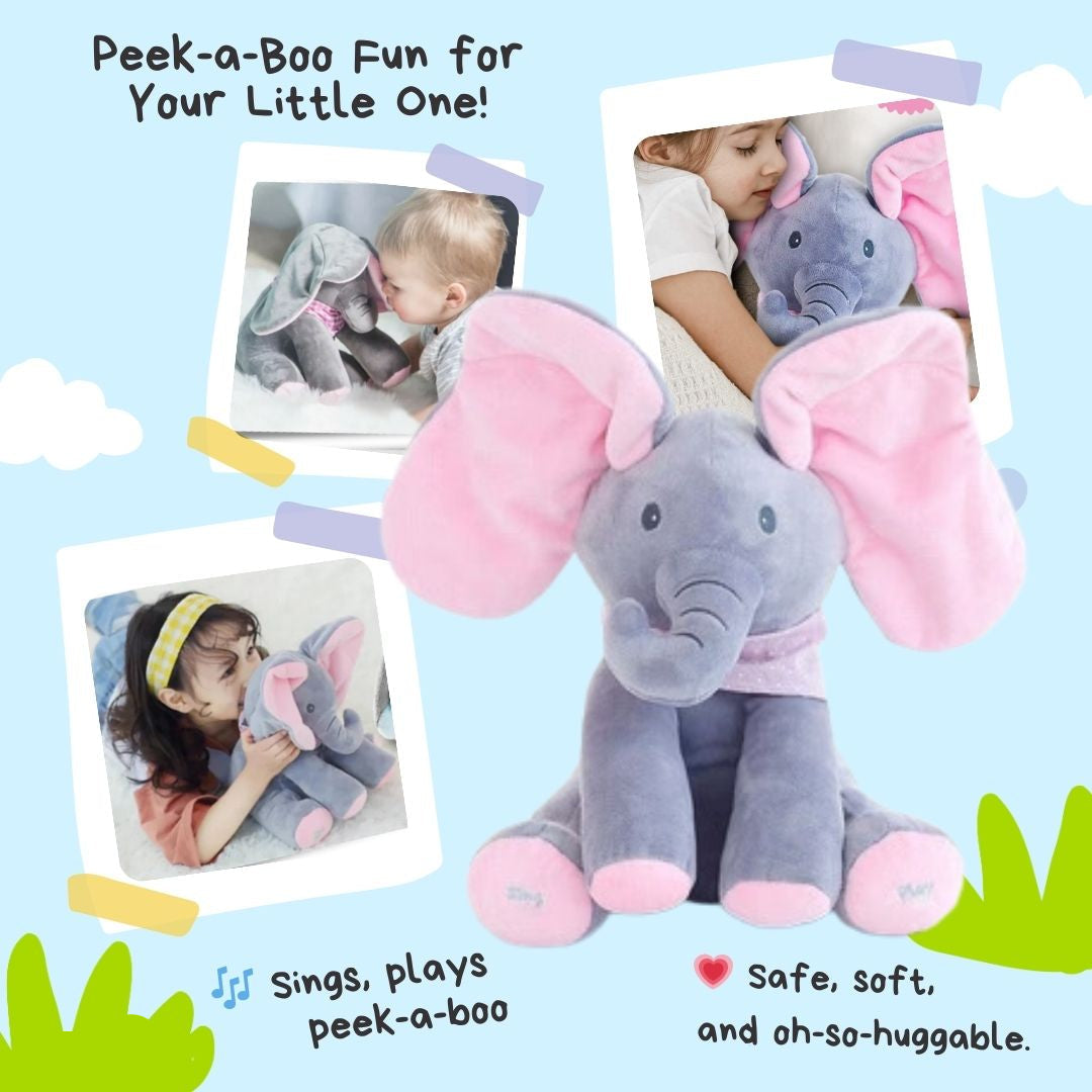ElliJoy™ – Peek-a-Boo sprechender Elefanten-Plüsch