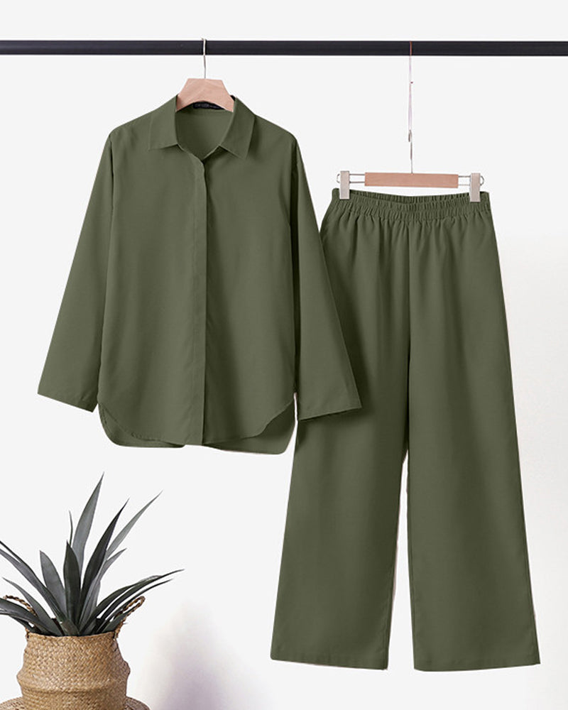Aimee™ | Hemden-Set aus Baumwolle und Leinen