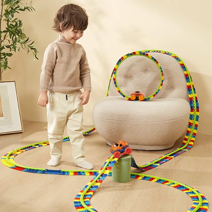 SpeedFlex™ | Convertible Car Track mit Serpentinen-Technologie für endlosen Spaß