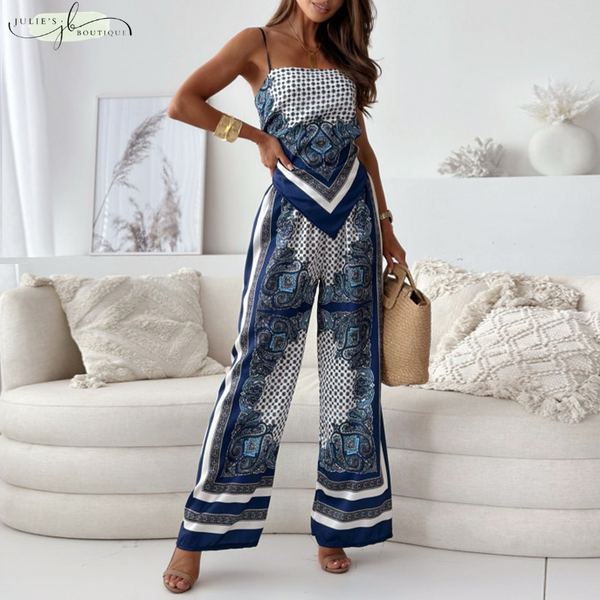 Gabriele™ Set aus rückenfreiem Oberteil und Hose