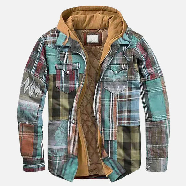 Reveur | Karierte Jacke mit Kapuze