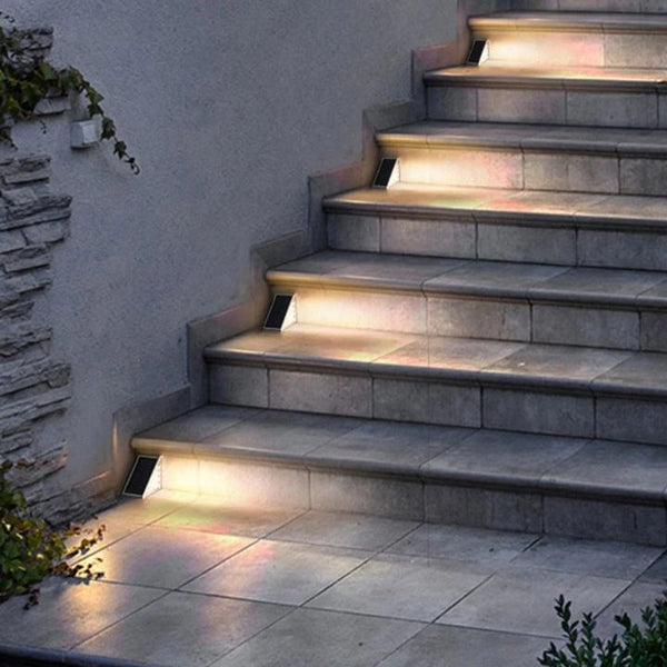 1+1 Gratis | GlowStep™ Solar-LED-Treppenleuchten für den Außenbereich