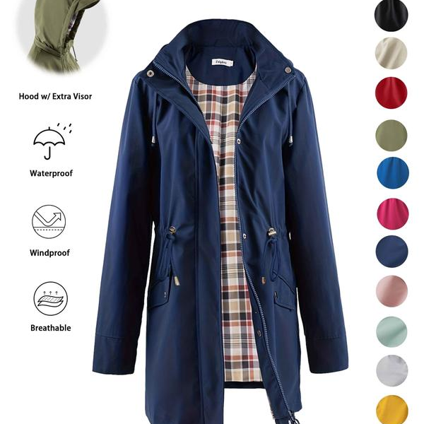 RegenSchild™ Eleganter, wetterfester Outdoor-Mantel