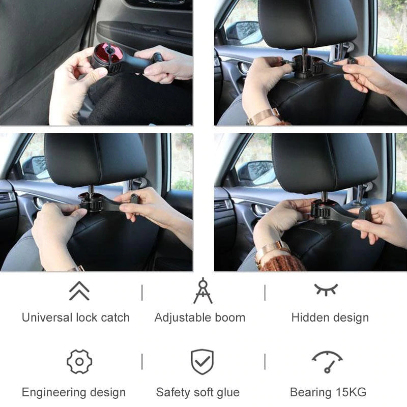 2+2 Gratis | AutoMate™ Autositztasche Verborgenes Haken