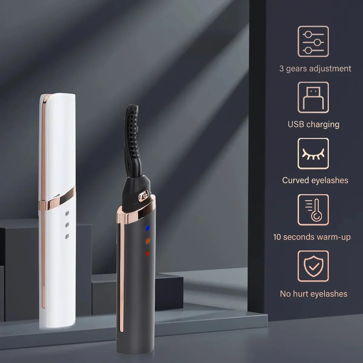 LuxeLash Pro™ | Schnellheizbare USB-wiederaufladbare Wimpernzange