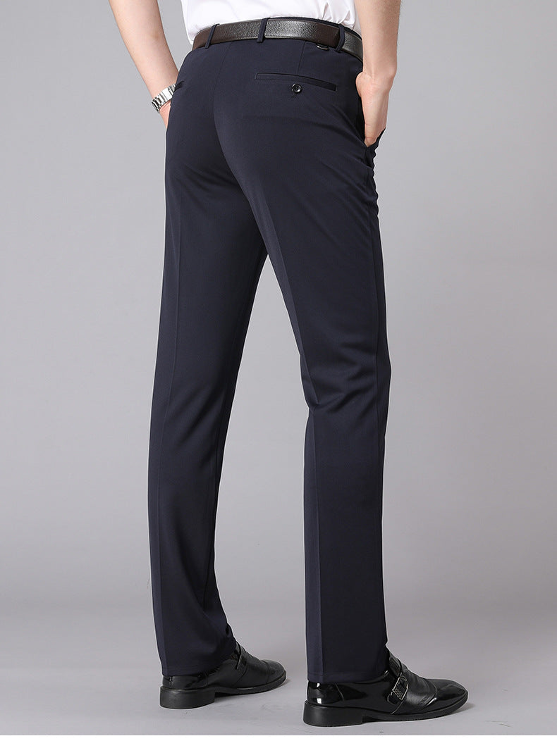 Herren Business-Casual Hose mit Stretchbund | Knitterarm, elastisch & bequem für Büro, Reise und Alltag