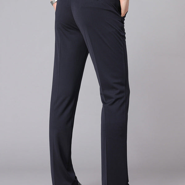 Herren Business-Casual Hose mit Stretchbund | Knitterarm, elastisch & bequem für Büro, Reise und Alltag
