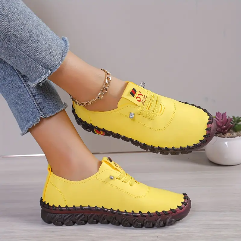 Damen Komfort-Sneaker rutschfest & ergonomisch | Atmungsaktiv mit gepolsterter Einlegesohle | Stabiler Halt | EU 35–44