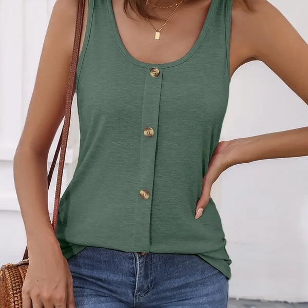 Hallie™ | Tank-Top mit Knopfleiste